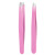 Ruby Face Professional Beauty Tools Slant & Point Duo Tweezers Pink